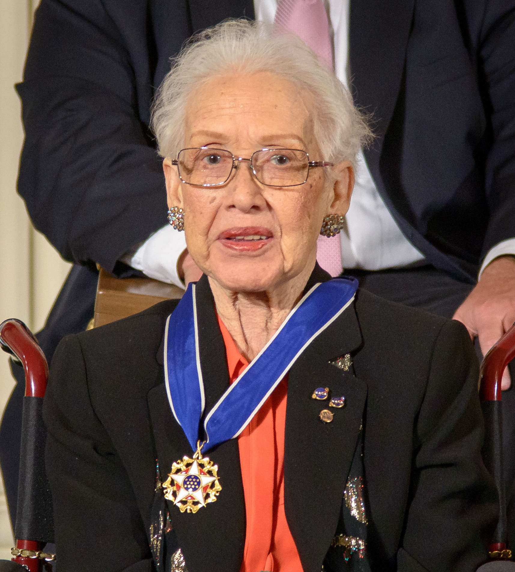 Katherine Johnson mit der Presidential Medal of Freedom (2015)